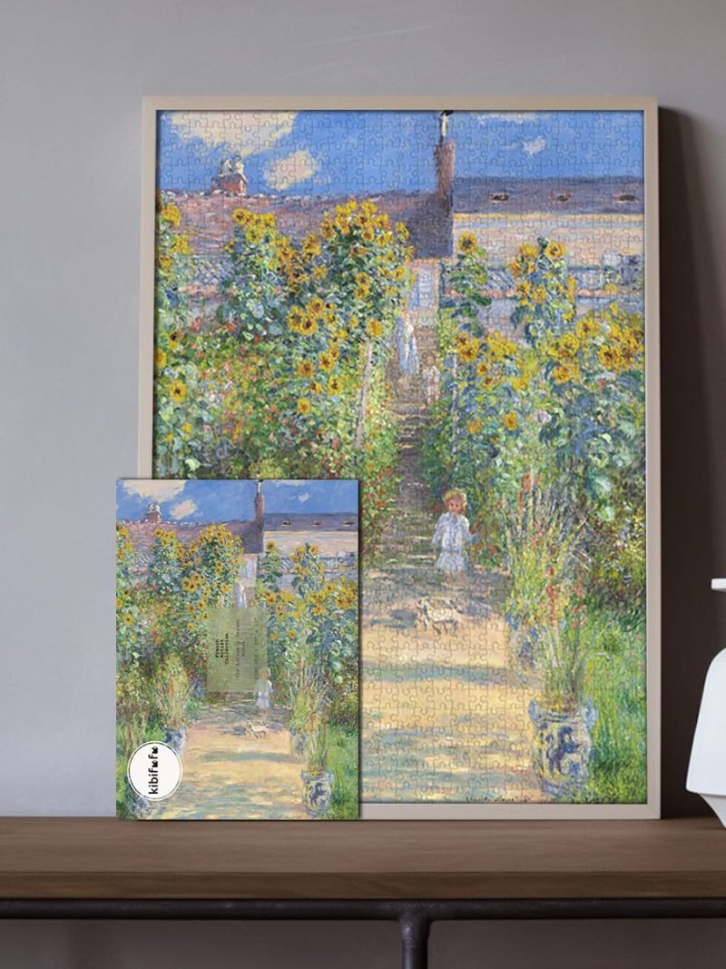 Kibifufu-The Artist's Garden at Vetheuil Jigsaw Puzzle 1008pcs-Claude Monet