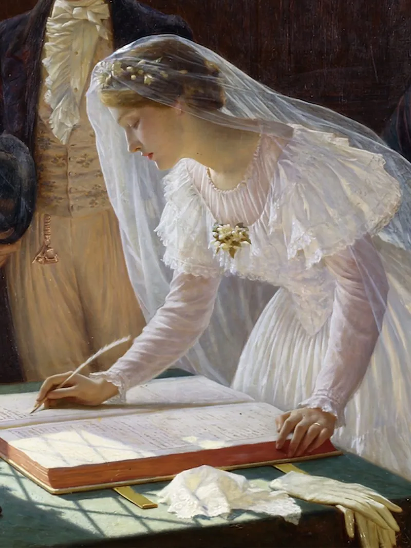 Kibifufu-The Wedding Register Jigsaw Puzzle 1008pcs-Edmund Blair Leighton