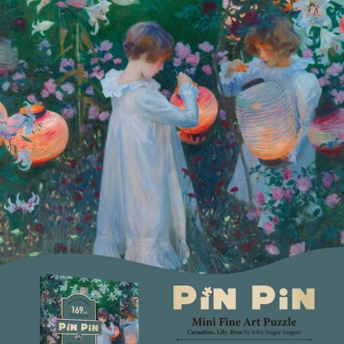 宣发海报-0522-第2期-迷你油画系列 Art Mini Puzzle 169pcs Jigsaw Puzzle-Carnation, Lily, Rose by John Singer Sargent