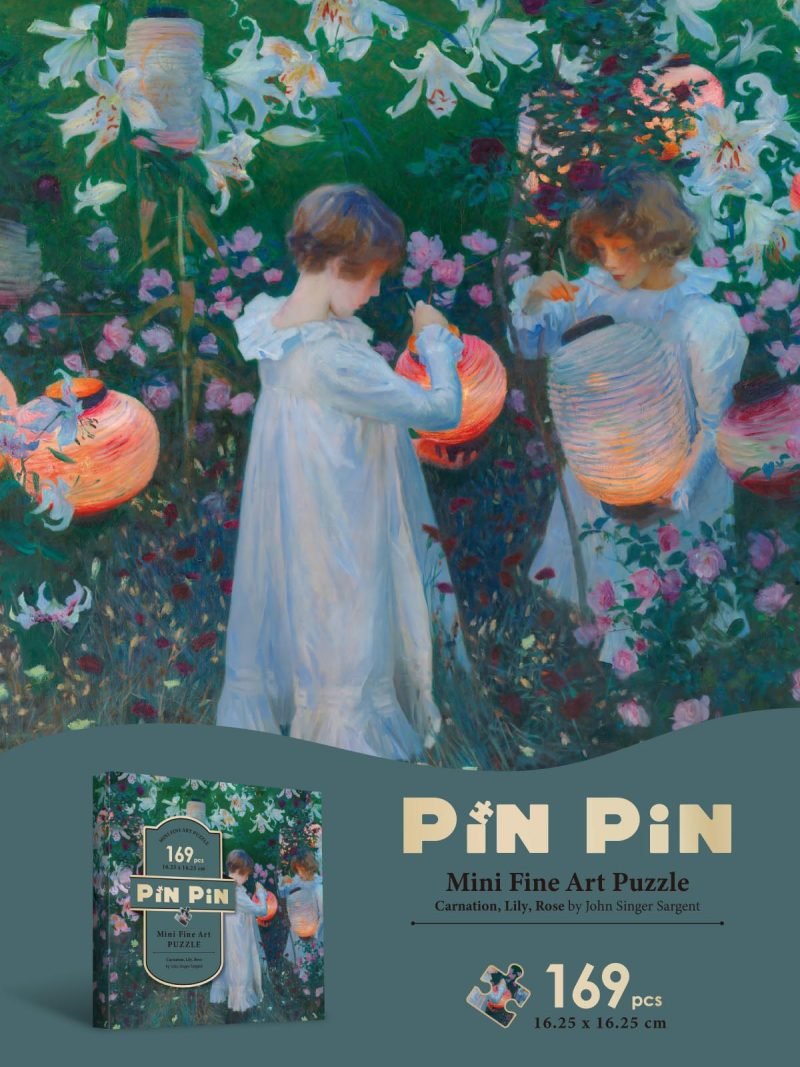 宣发海报-0522-第2期-迷你油画系列 Art Mini Puzzle 169pcs Jigsaw Puzzle-Carnation, Lily, Rose by John Singer Sargent