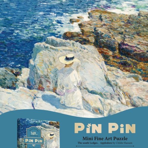 Art Mini Puzzle 169pcs Jigsaw Puzzle-The South Ledges, Appledore by Childe Hassam