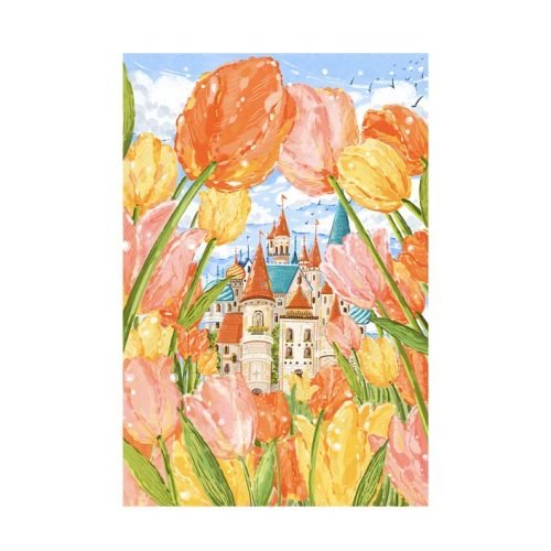Castle in flowers (2) Castle in Flowers Jigsaw Puzzle 1000pcs-Momibook