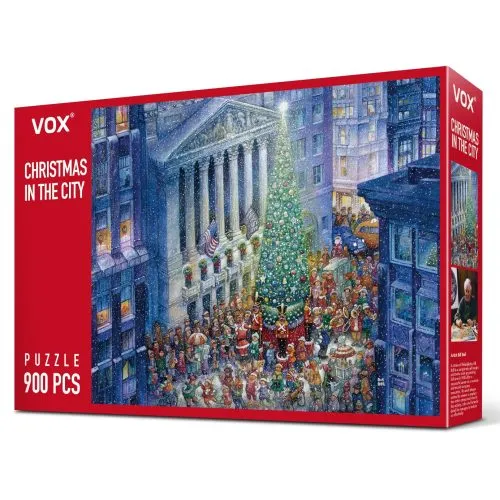 Bill Bell Painting Jigsaw Puzzle 900pcs-Vox Puzzle-Christmas In the City