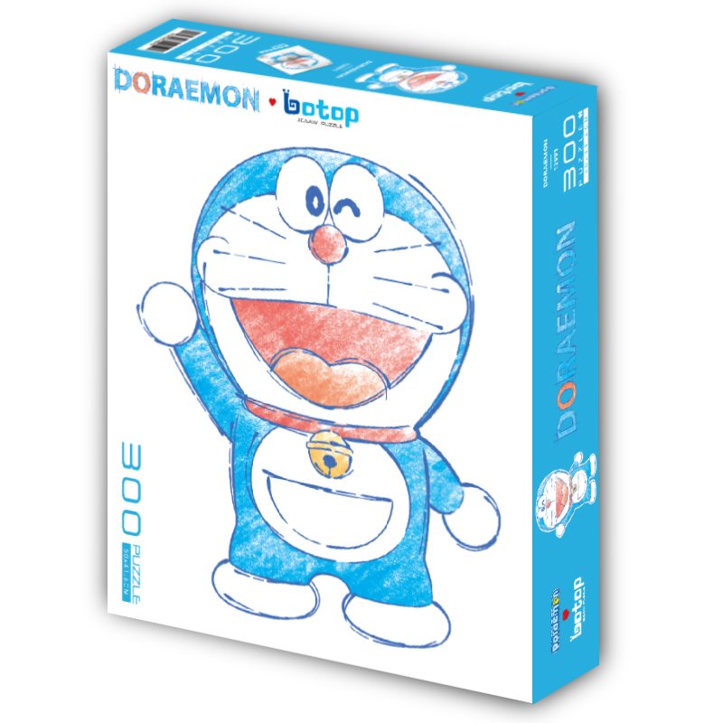 300pcs Jigsaw Puzzle-Botop-Doraemon Figure Irregular Cut Jigsaw Puzzle