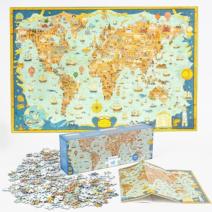 Journey Through the World-Momibook Puzzle 1000pcs