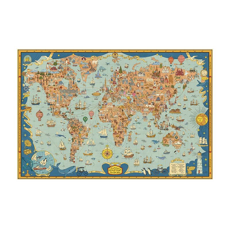 Journey Through the World-Momibook Puzzle 1000pcs