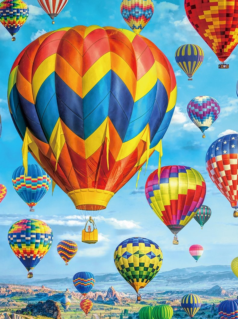 Mountain Hot Air Balloon Festival Jigsaw Puzzle (2) Mountain Hot Air Balloon Festival Jigsaw Puzzle 1000pcs-Vox Puzzle