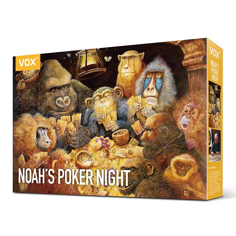 Noah's Poker Night Bill Bell Painting Jigsaw Puzzle 1000pcs-Vox Puzzle-Noah's Poker Night