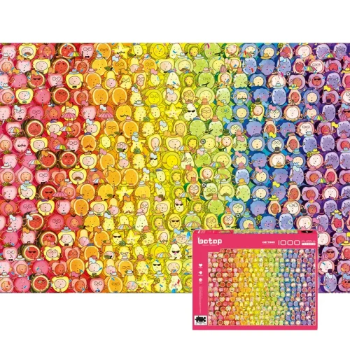 1000pcs Jigsaw Puzzle-Botop-Rainbow Fruits