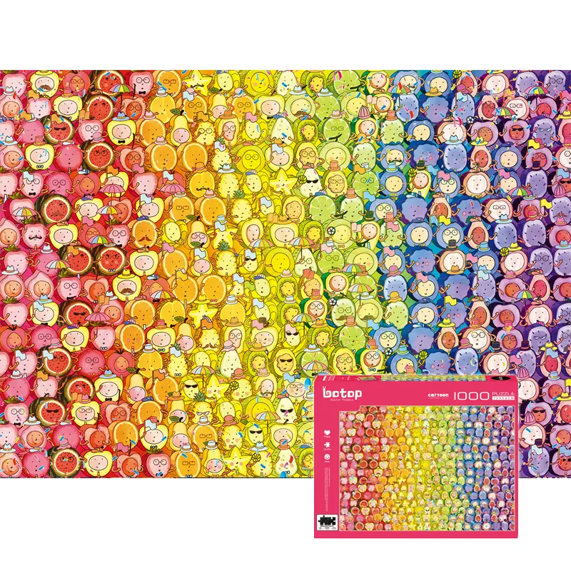 Rainbow Fruits (1) 1000pcs Jigsaw Puzzle-Botop-Rainbow Fruits