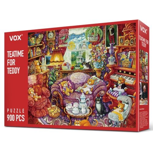 Bill Bell Painting Jigsaw Puzzle 900pcs-Vox Puzzle-Teatime for Teddy