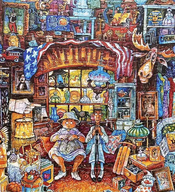 ●希少 BILL BELL ART JIGSAW PUZZLE 1000ピース● Bill Bell Painting Jigsaw Puzzle 1000pcs-Vox Puzzle-The Antiques