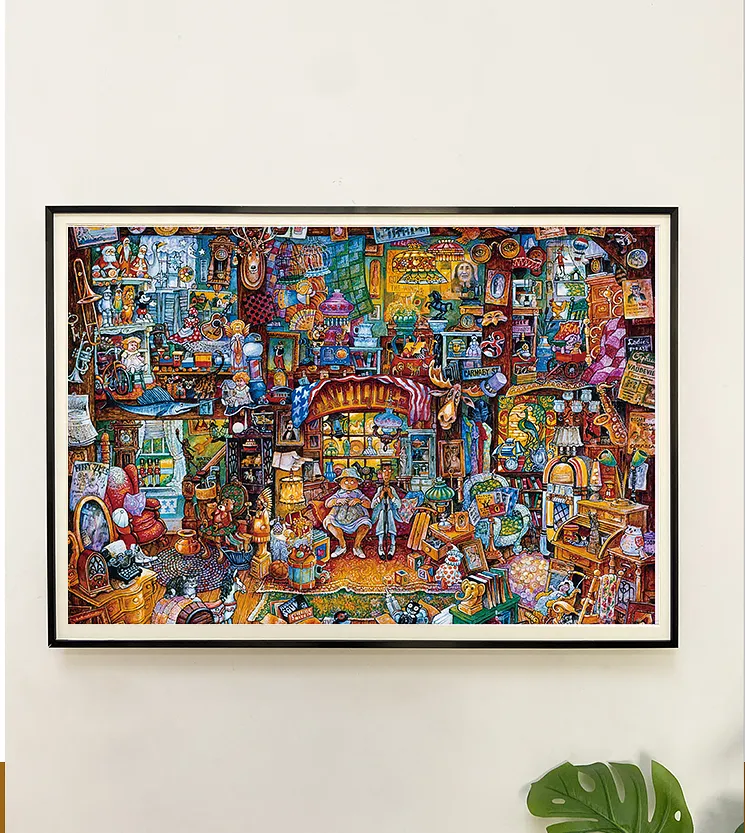 ●希少 BILL BELL ART JIGSAW PUZZLE 1000ピース● Bill Bell Painting Jigsaw Puzzle 1000pcs-Vox Puzzle-The Antiques