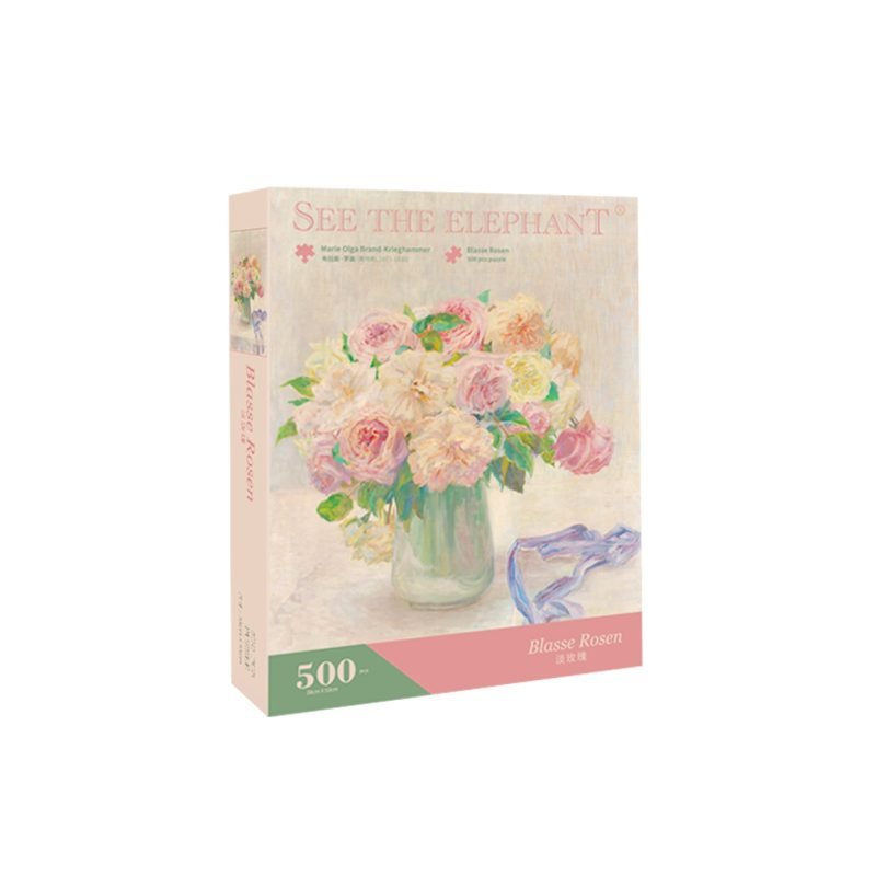 500pcs Jigsaw Puzzle-See the Elephant-Blasse Rosen