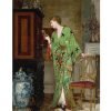 The Green Kimono Collector by Frans Verhas (2)toppuzzleshop Art Jigsaw Puzzle 500pcs-Happy Puzzle-The Green Kimono Collector By Frans Verhas