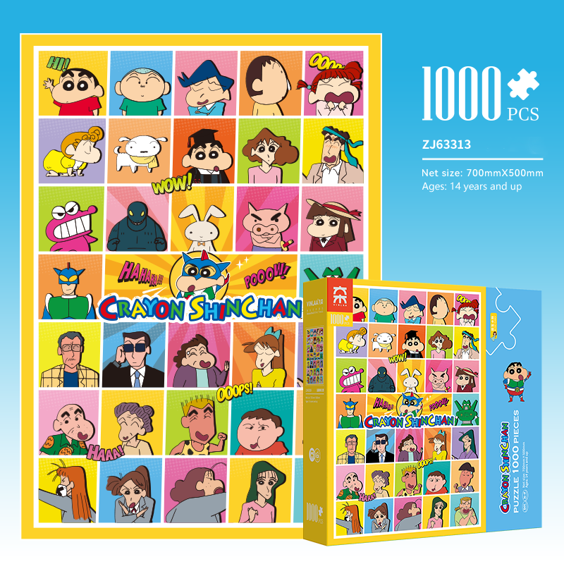 1000pcs Jigsaw Puzzle-Vinlaa-Crayon Shinchan Painting