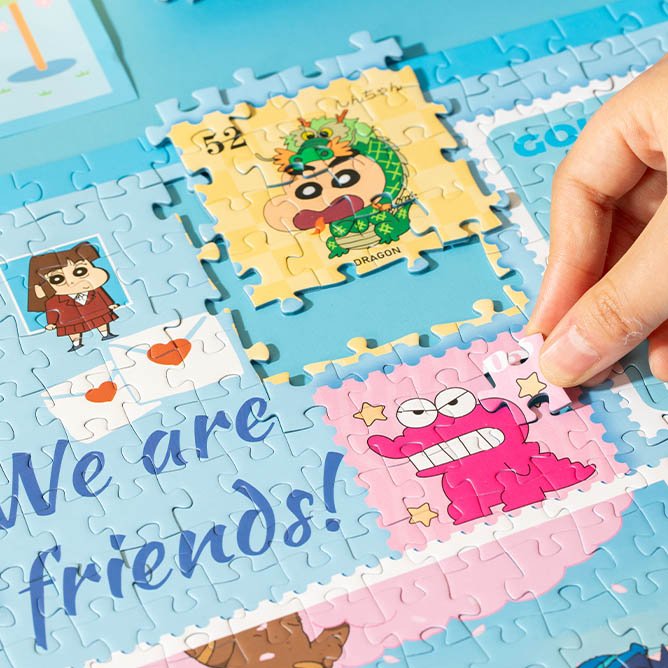 Crayon Shinchan Stamp (3) 1000pcs Jigsaw Puzzle-Vinlaa-Crayon Shinchan Stamp
