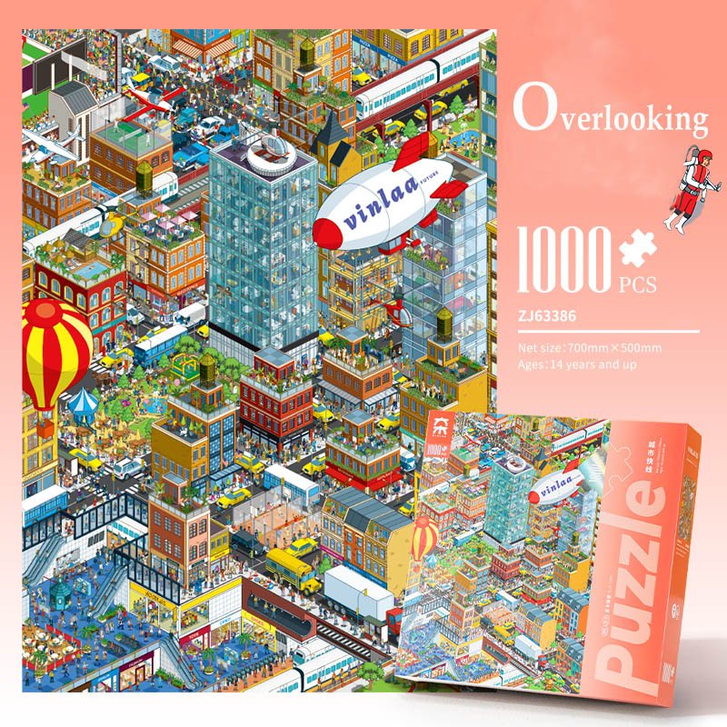 Overlooking (1) 1000pcs Jigsaw Puzzle-Vinlaa-Overlooking