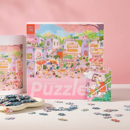 1000pcs Jigsaw Puzzle-Vinlaa-Sakura Town