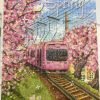 Sakura Train 500pcs Jigsaw Puzzle-Zhiju-Sakura Train