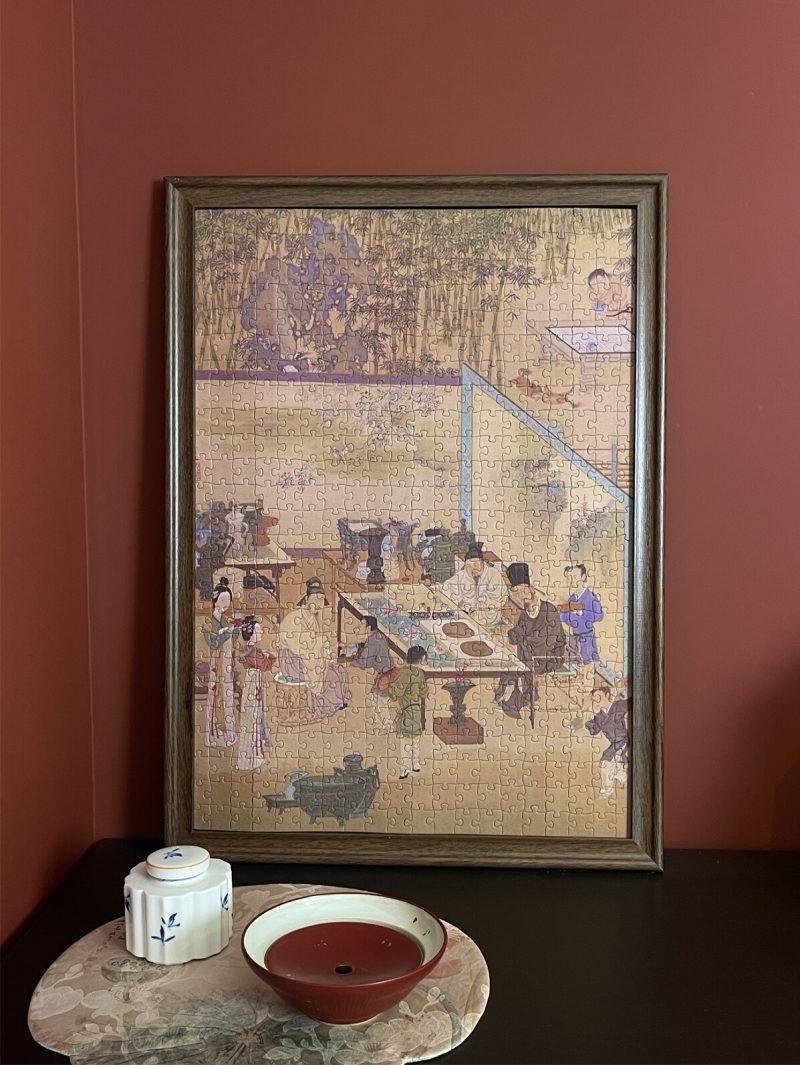 500pcs Jigsaw Puzzle-Ber Puzzle-Appreciating Antiquities in the Bamboo Garden
