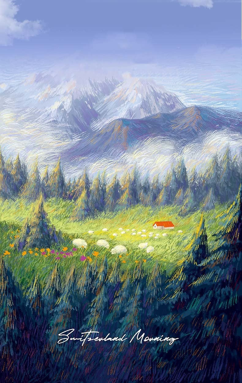 Mountains Jigsaw Puzzle (3) 500pcs Jigsaw Puzzle-Vinlaa-Mountains and Forest