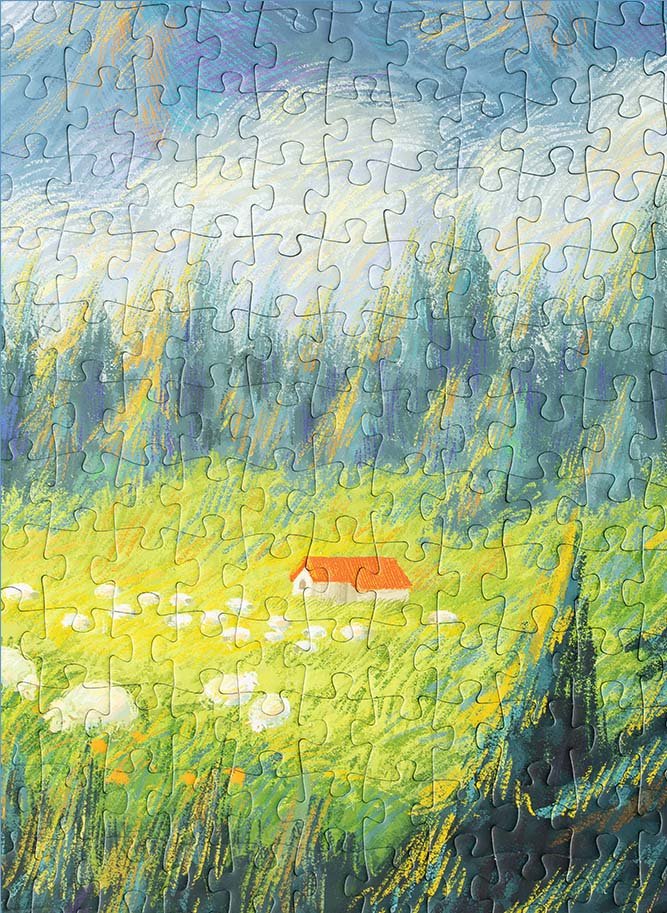 Mountains Jigsaw Puzzle (6) 500pcs Jigsaw Puzzle-Vinlaa-Mountains and Forest