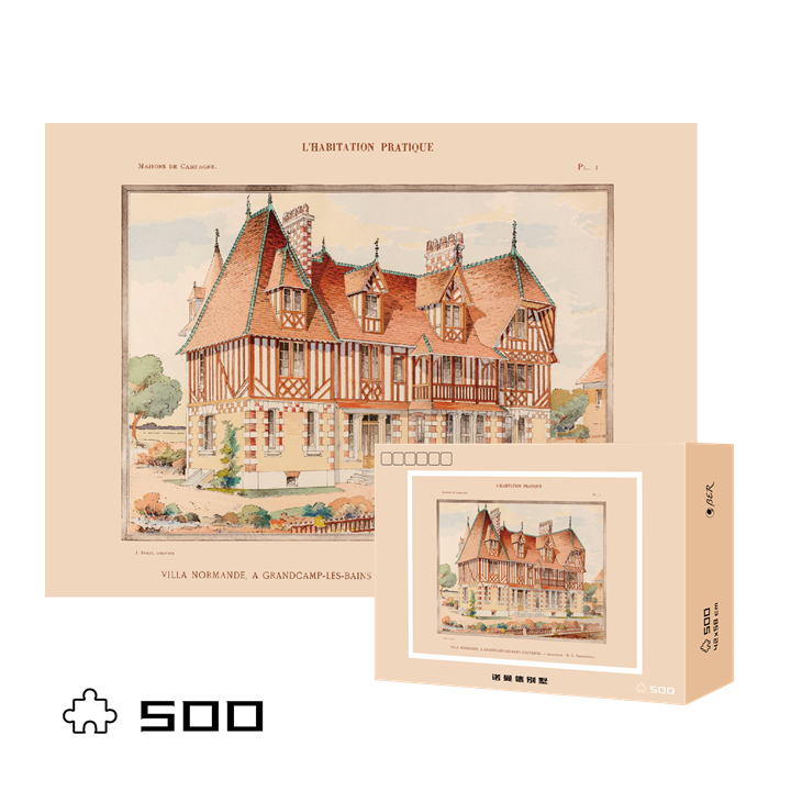 500pcs Jigsaw Puzzle-Ber Puzzle-Villa Normande