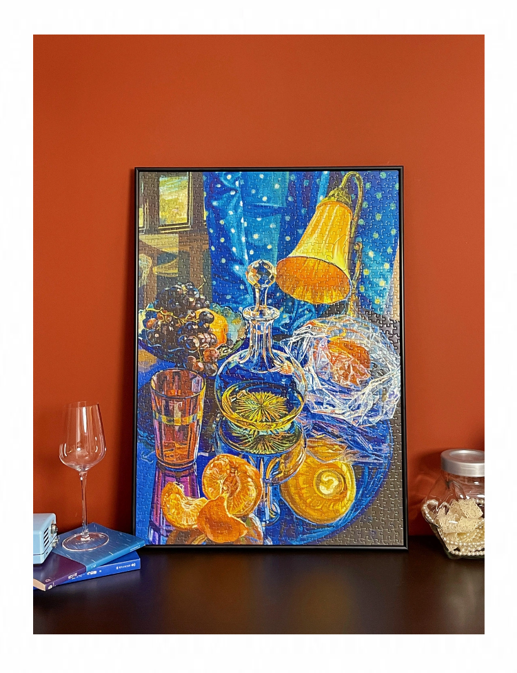1000pcs Jigsaw Puzzle-Ber Puzzle-Oranges and Orange Lamp-Janet Fish