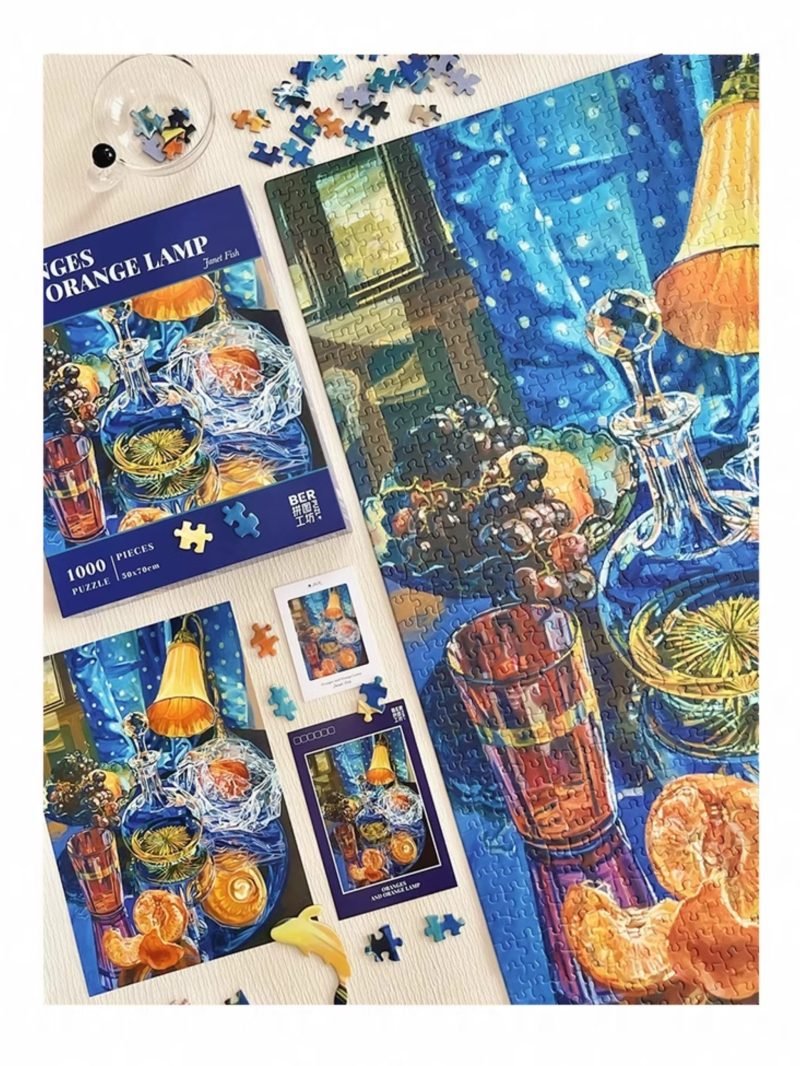 1000pcs Jigsaw Puzzle-Ber Puzzle-Oranges and Orange Lamp-Janet Fish