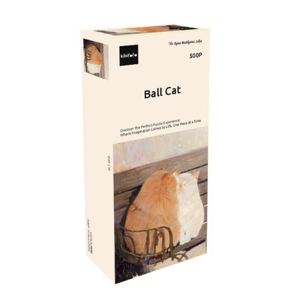 500pcs Jigsaw Puzzle-Kibifufu-Ball Cat