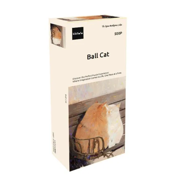 500pcs Jigsaw Puzzle-Kibifufu-Ball Cat