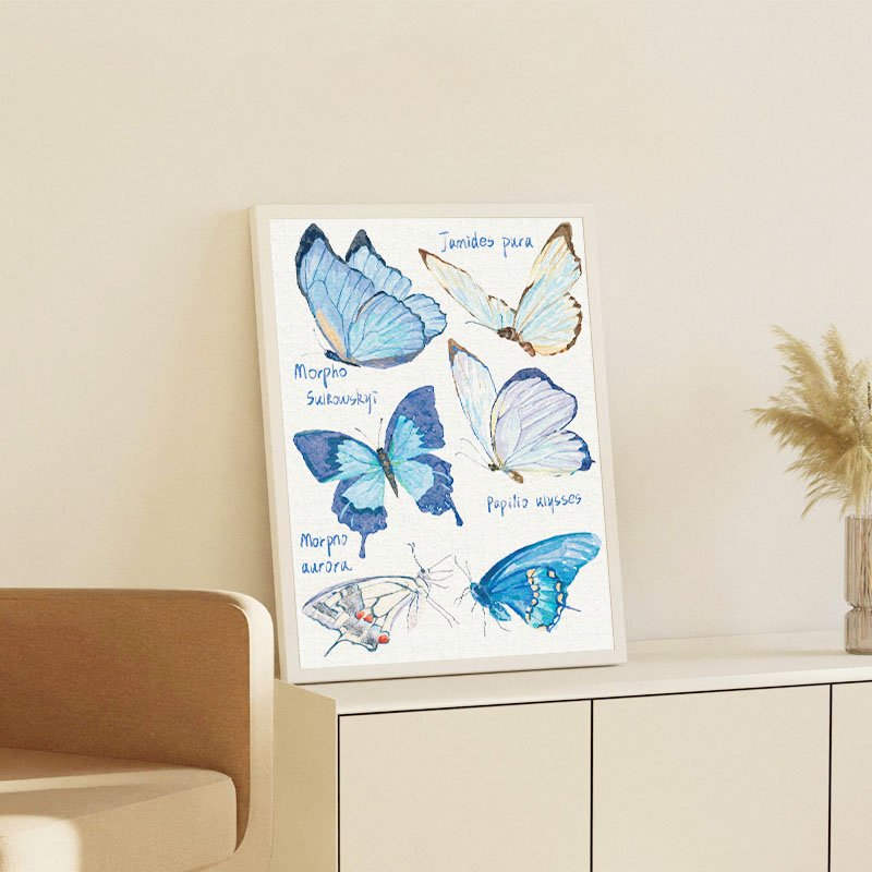 500pcs Jigsaw Puzzle-Kibifufu-Blue Butterfly