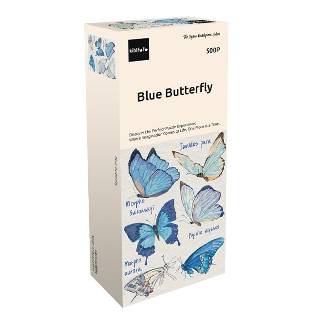 500pcs Jigsaw Puzzle-Kibifufu-Blue Butterfly