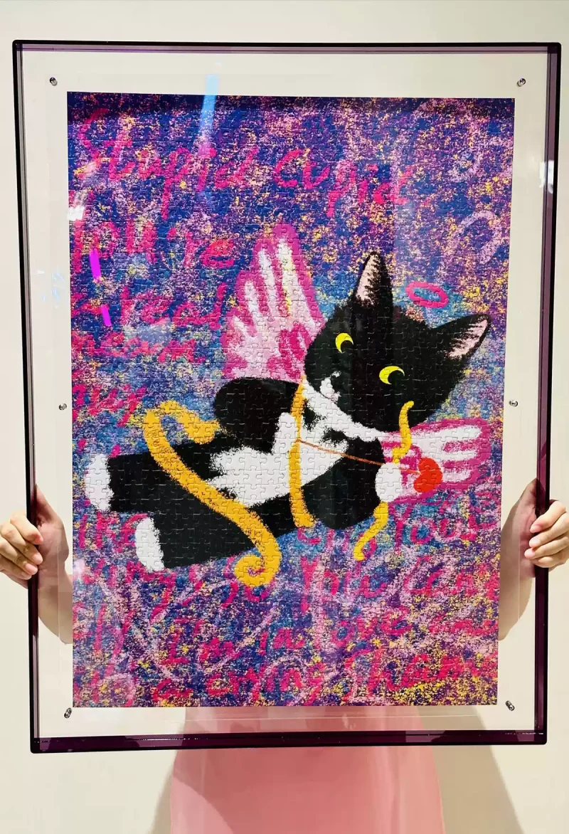 Cupid Cat Jigsaw Puzzle (4) 1000pcs Jigsaw Puzzle-Sandbars in the River of Time-Cupid Cat