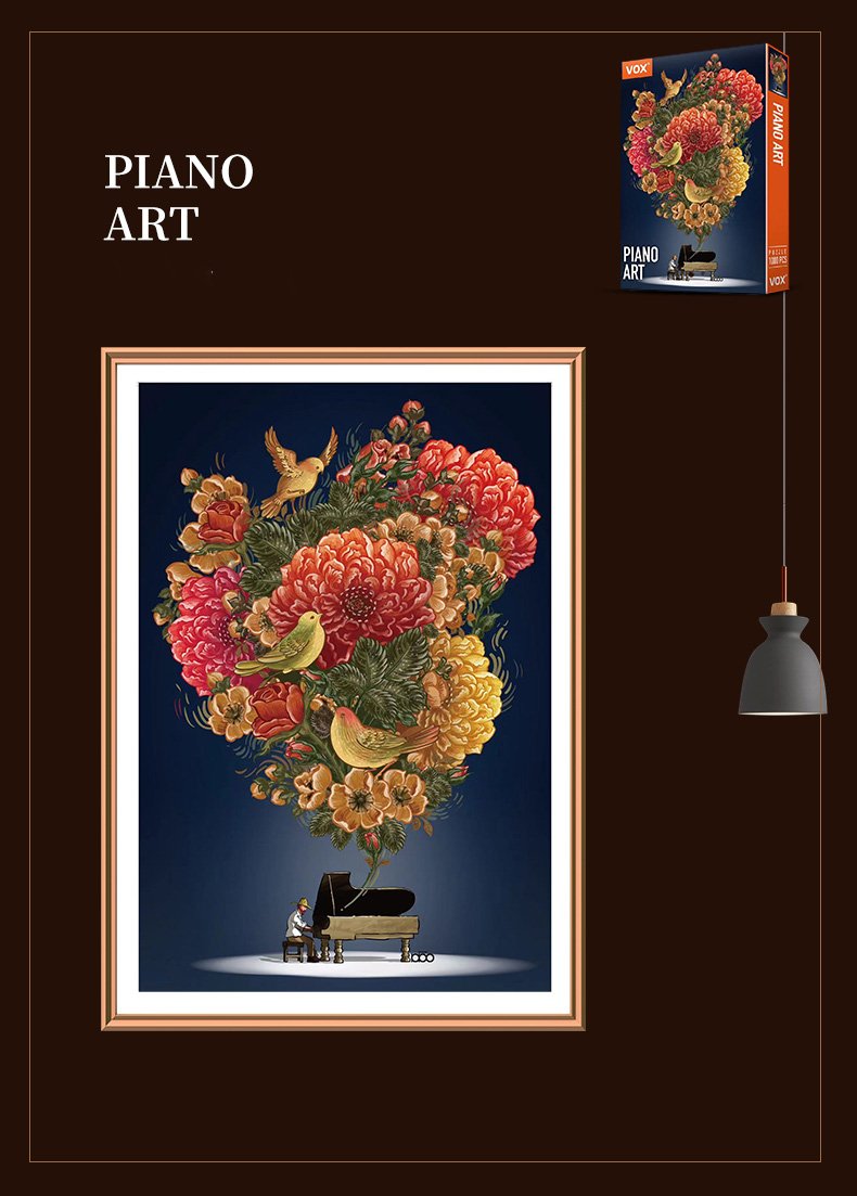 1000 Van Gogh Puzzle-Piano Art (4) 1000pcs Van Gogh Puzzle-Vox Puzzle-Piano Art