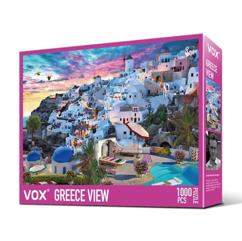 1000 piece art puzzle-Greece View (1) 1000pcs Art Puzzle-Vox Puzzle-Greece View