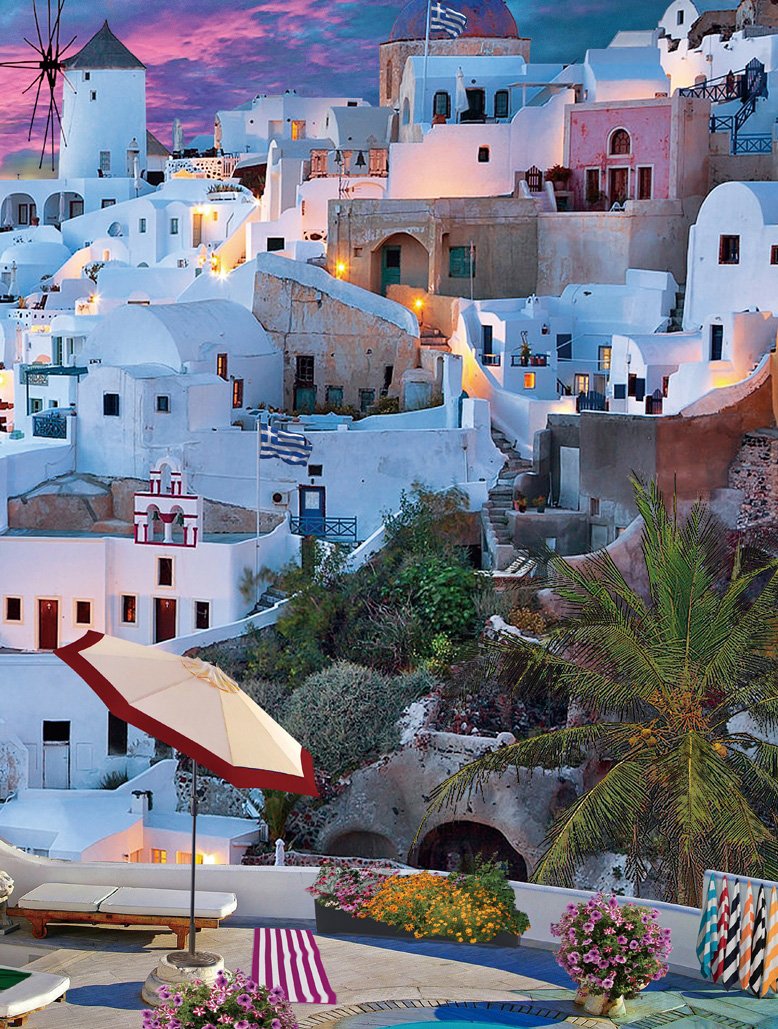 1000 piece art puzzle-Greece View (2) 1000pcs Art Puzzle-Vox Puzzle-Greece View