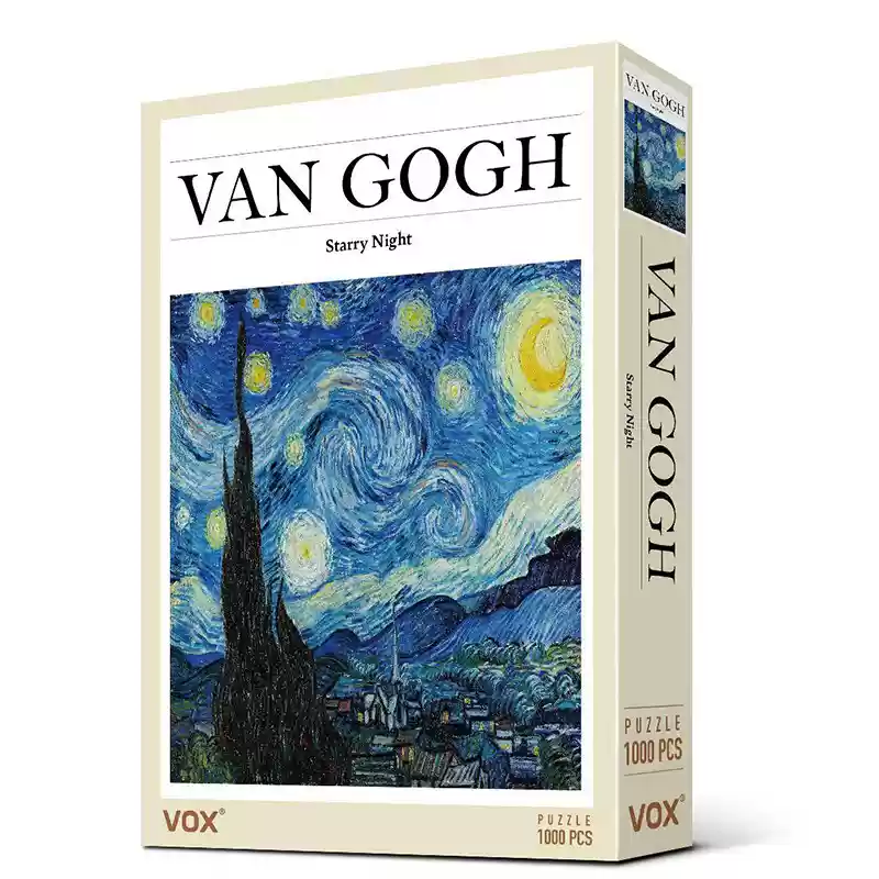 1000 piece puzzle-Starry Night 1000pcs Van Gogh Puzzle-Vox Puzzle-Starry Night