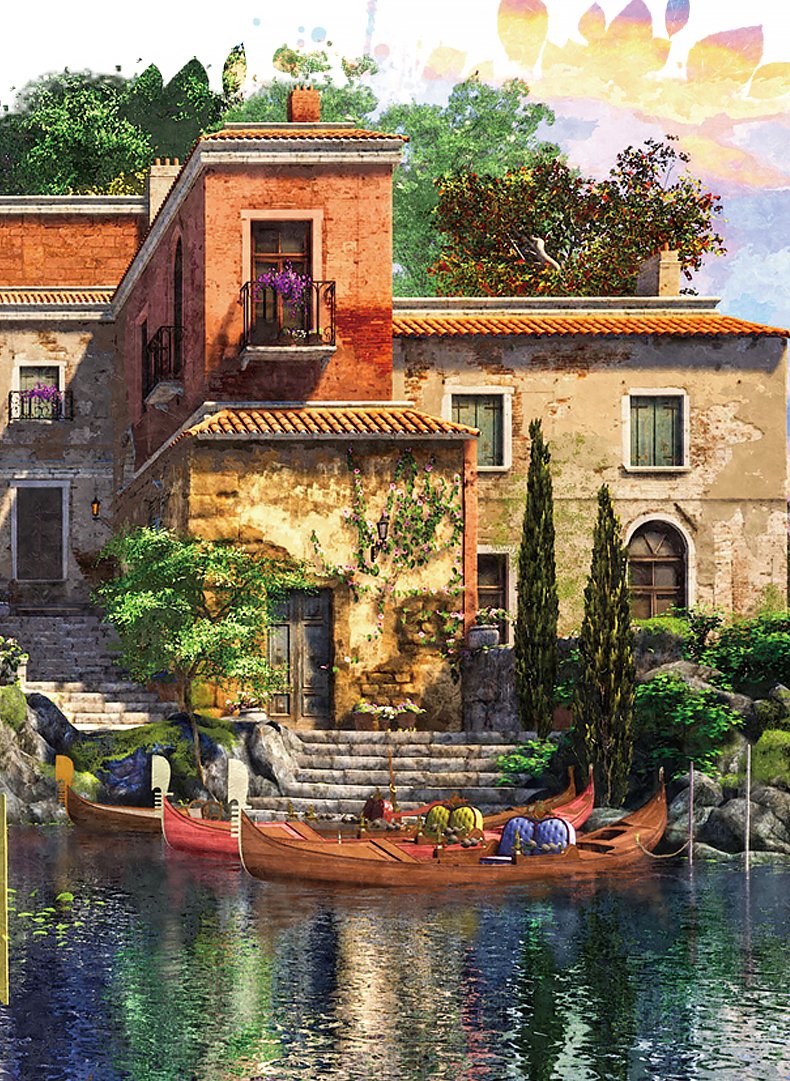 1000pcs Art Puzzle-Vox Puzzle-The Venice View