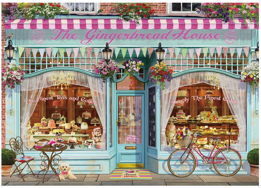2000pcs puzzle about a cake shop
