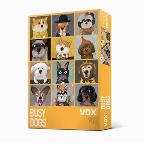 900pcs Jigsaw Puzzle-Vox Puzzle-Busy Dog