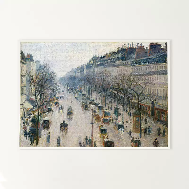 1008pcs Jigsaw Puzzle-Kibifufu-Boulevard Montmartre by Camille Pissarro
