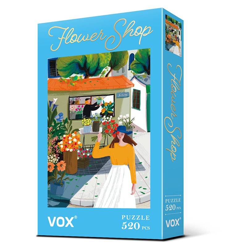 520 Piece Puzzle-Vox Puzzle-Flower Shop