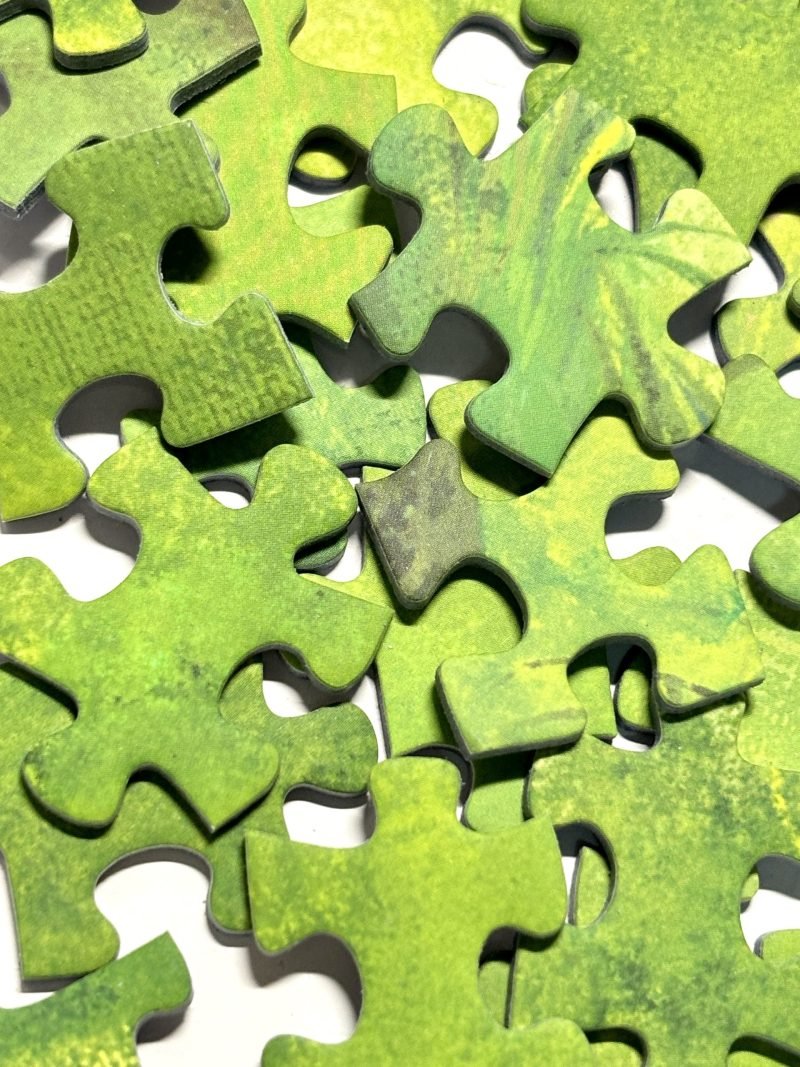 Green Jigsaw Puzzle (1) 500 Piece Puzzle-Seren Art-Green