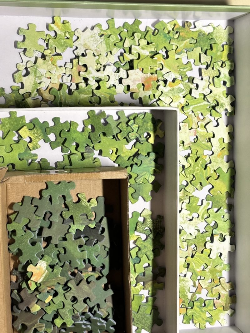 Green Jigsaw Puzzle (2) 500 Piece Puzzle-Seren Art-Green