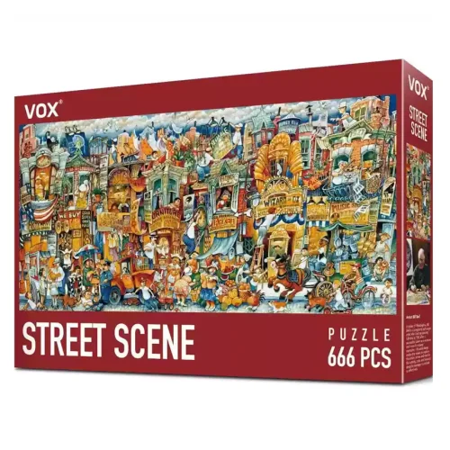 666pcs Jigsaw Puzzle-Vox Puzzle-Bill Bell-Street Scene