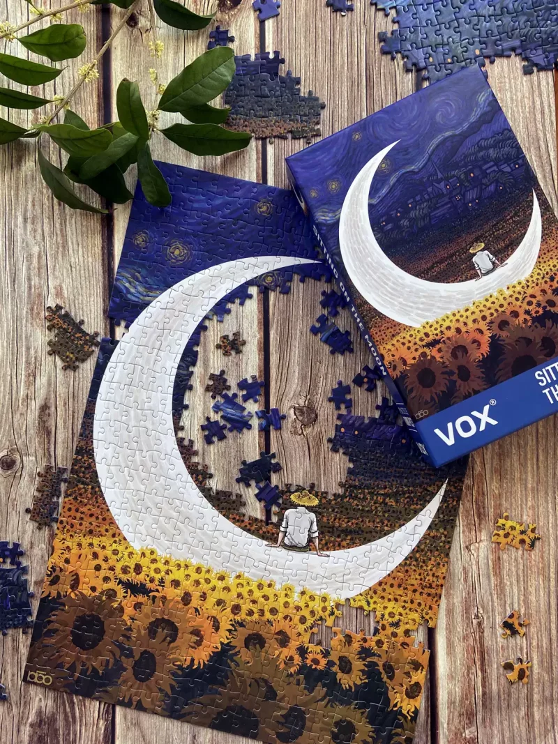 Sitting on the Moon Jigsaw Puzzle Van Gogh (2) 520 Piece Puzzle-Vox Puzzle-Van Gogh-Sitting on the Moon