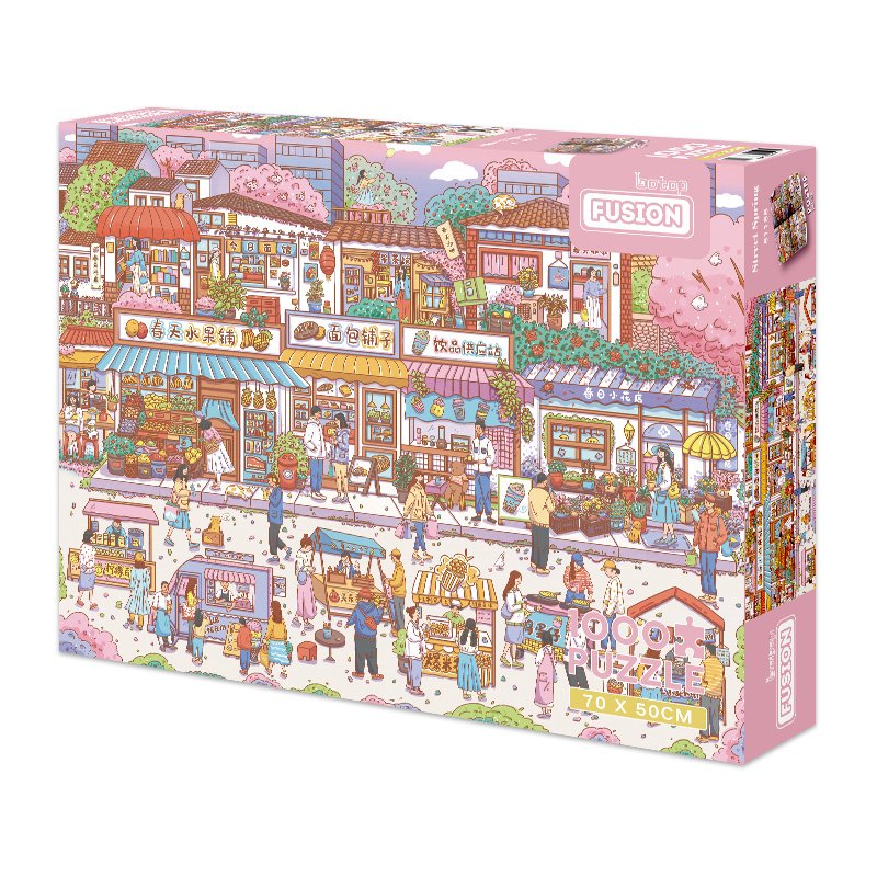 1000pcs puzzle Spring Street (1) 1000pcs Jigsaw Puzzle-Botop Fusion-Spring Street