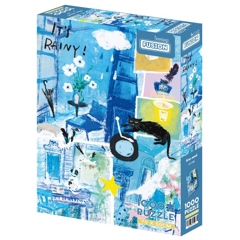 Discontinued-1000pcs Jigsaw Puzzle-Botop Fusion-Blue Mood